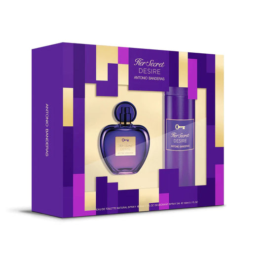 ANTONIO BANDERAS HER SECRET DESIRE EDT (W) / SP 80 ML; DEO 150 ML