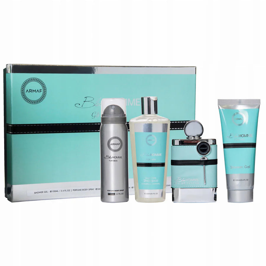 ARMAF BLUE HOMME EDT (M) / 4 PC SP 100 ML; SG 100 ML; BS 50 ML; SHAMPOO 250 ML