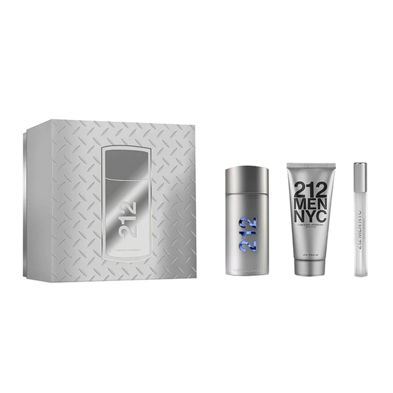 CAROLINA HERRERA 212 MEN NYC EDT (M) / 3 PC SP 100 ML; SG 100 ML; SP 10 ML