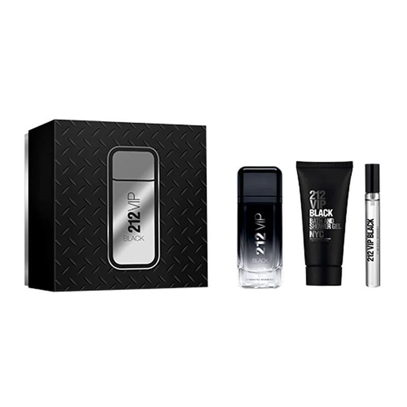 CAROLINA HERRERA 212 VIP BLACK EDP (M) / 3 PC SP 100 ML; SG 100 ML; SP 10 ML