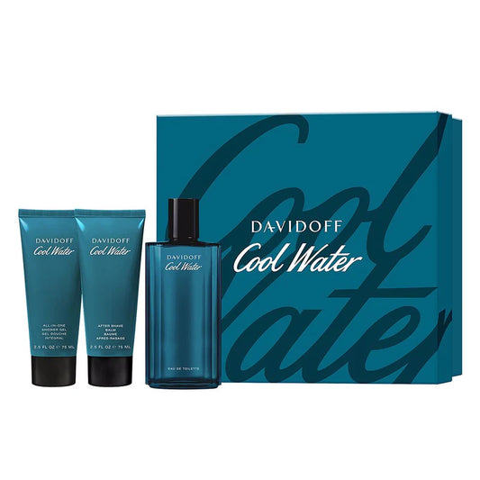 DAVIDOFF COOL WATER EDT (M) / 3 PC SP 125 ML; AS 75 ML; SG 75 ML