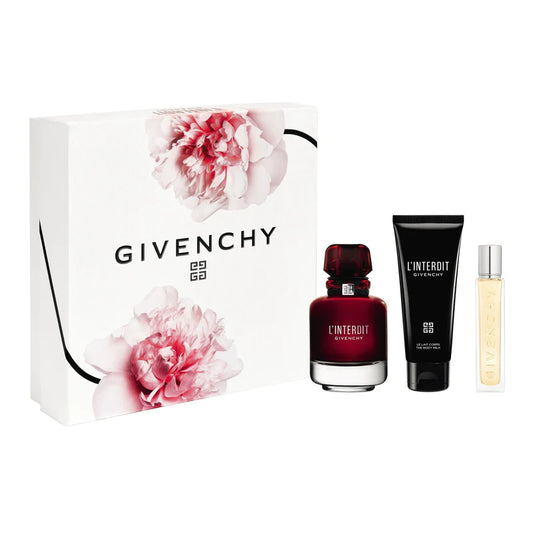 GIVENCHY L'INTERDIT ROUGE EDP (W) / 3 PC SP 80 ML; BL 75 ML; SP 12.5 ML