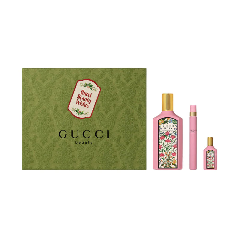 GUCCI FLORA GORGEOUS GARDENIA EDP (W) / 3 PC SP 90 ML; SP 10 ML ; SP 5 ML