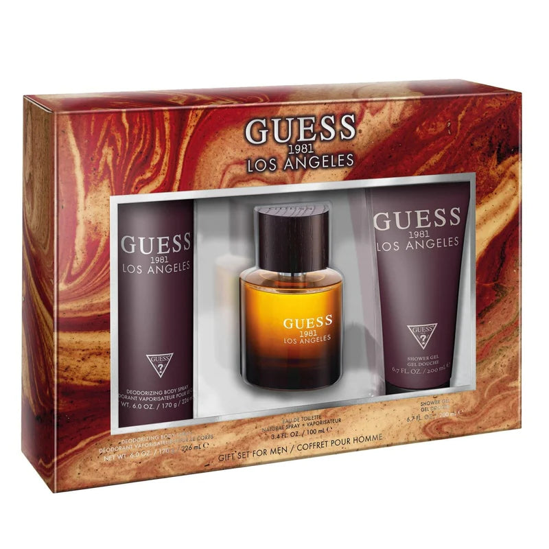 GUESS 1981 LOS ANGELES EDT (M) / 3 PC SP 100 ML; SG 200 ML; BS 180 ML