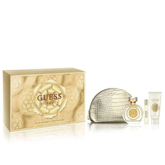 GUESS BELLA VITA EDP (W) / 4 PC SP 100 ML; BL 100 ML; SP 15 ML; POUCH