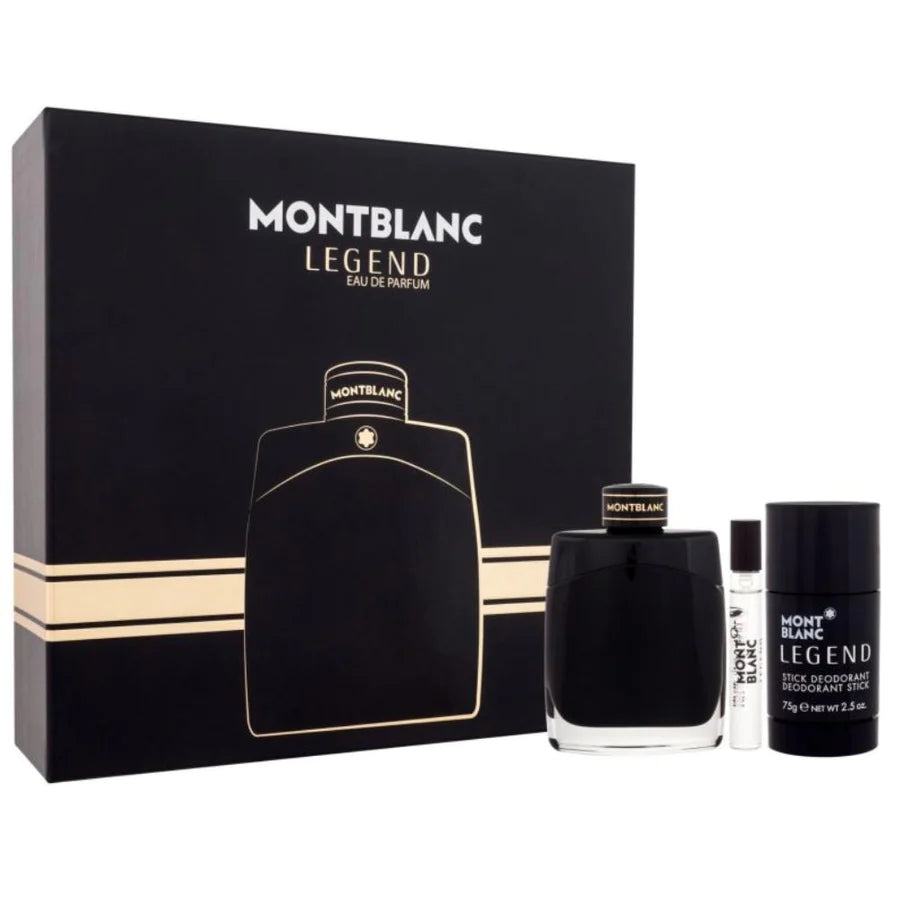 MONT BLANC LEGEND EDP (M) / 3 PC SP 100 ML; DEO 75 ML; SP 7.5 ML