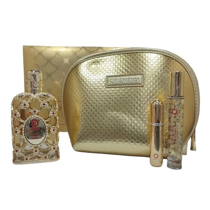 ORIENTICA ROYAL AMBER EDP (U) / 4 PC SP 80 ML; MINI; ATOMIZADOR; BAG