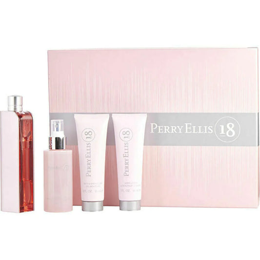 PERRY ELLIS 18 EDP (W) / 4 PC SP 100 ML; BM 120 ML; BS 90 ML; BL 90 ML