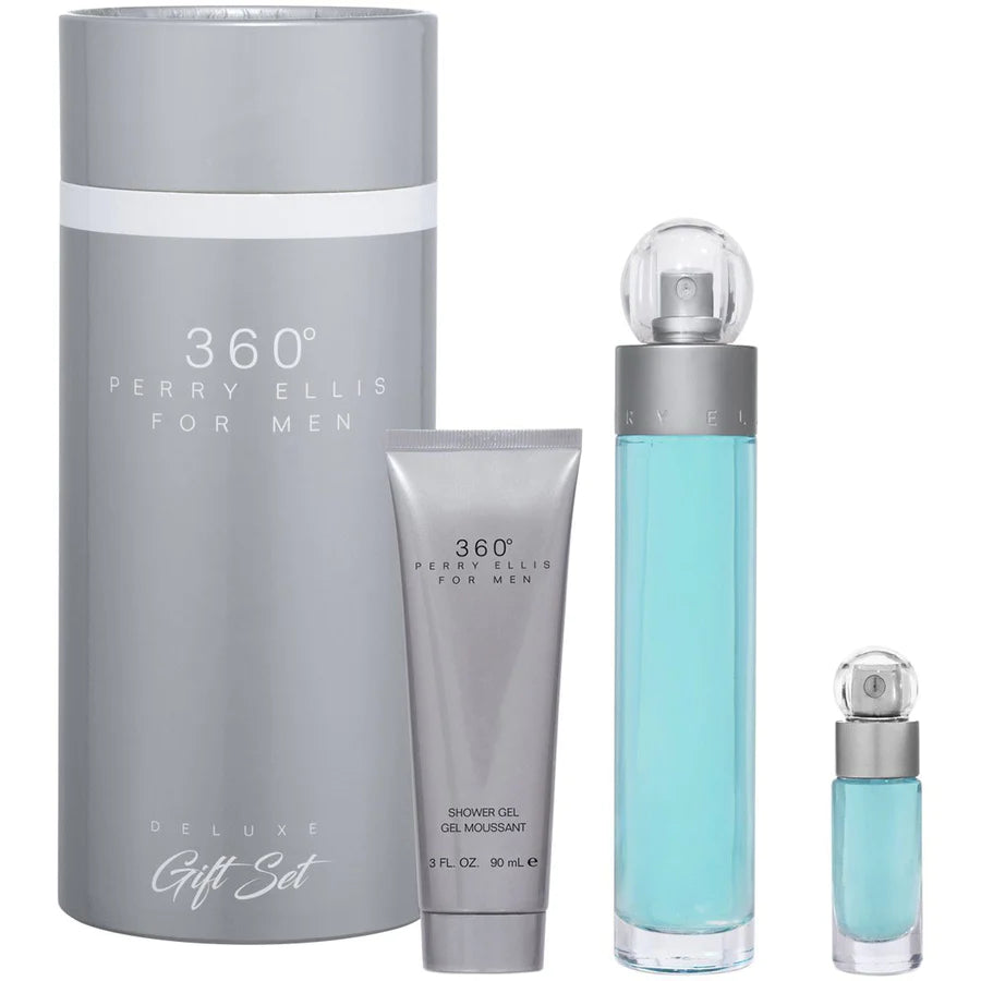 PERRY ELLIS 360 MEN EDT (M) / 3 PC SP 100 ML; SG 100 ML; SP 7.5 ML