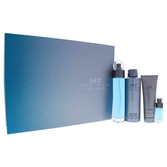 PERRY ELLIS 360 MEN EDT (M) / 4 PC SP 100 ML; BS 200 ML; SG 90 ML; SP 7.5 ML