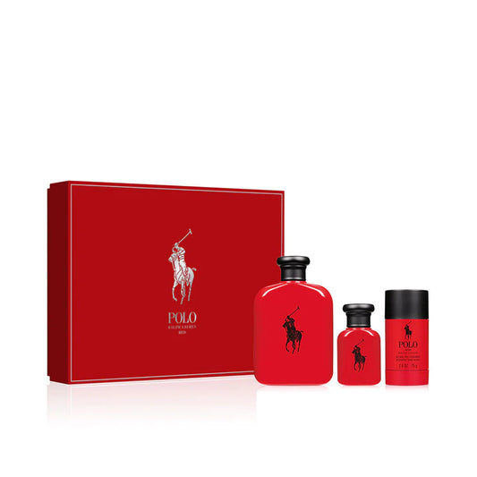 RALPH LAUREN POLO RED EDT (M) / 3 PC SP 125 ML; SP 40 ML; DEO