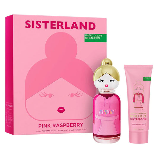 UNITED COLORS OF BENETTON SISTERLAND PINK RASPBERRY EDT (W) / SP 80 ML; BL 75 ML