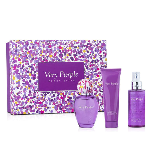 Perry Ellis Very Purple EDP (W) / 3 Pc SP 100 ml; SG 90 ml; BS 90 ml
