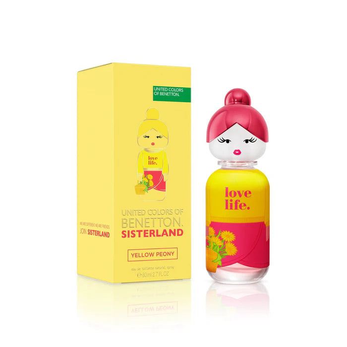 UNITED COLORS OF BENETTON SISTERLAND YELLOW PEONY EDT (W) / 80 ML